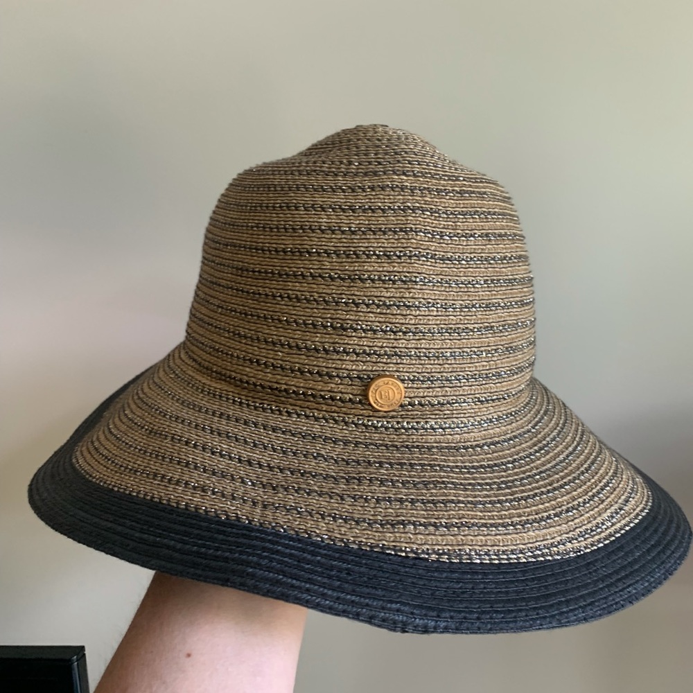 Black and Gold Eric Javits Sunhat